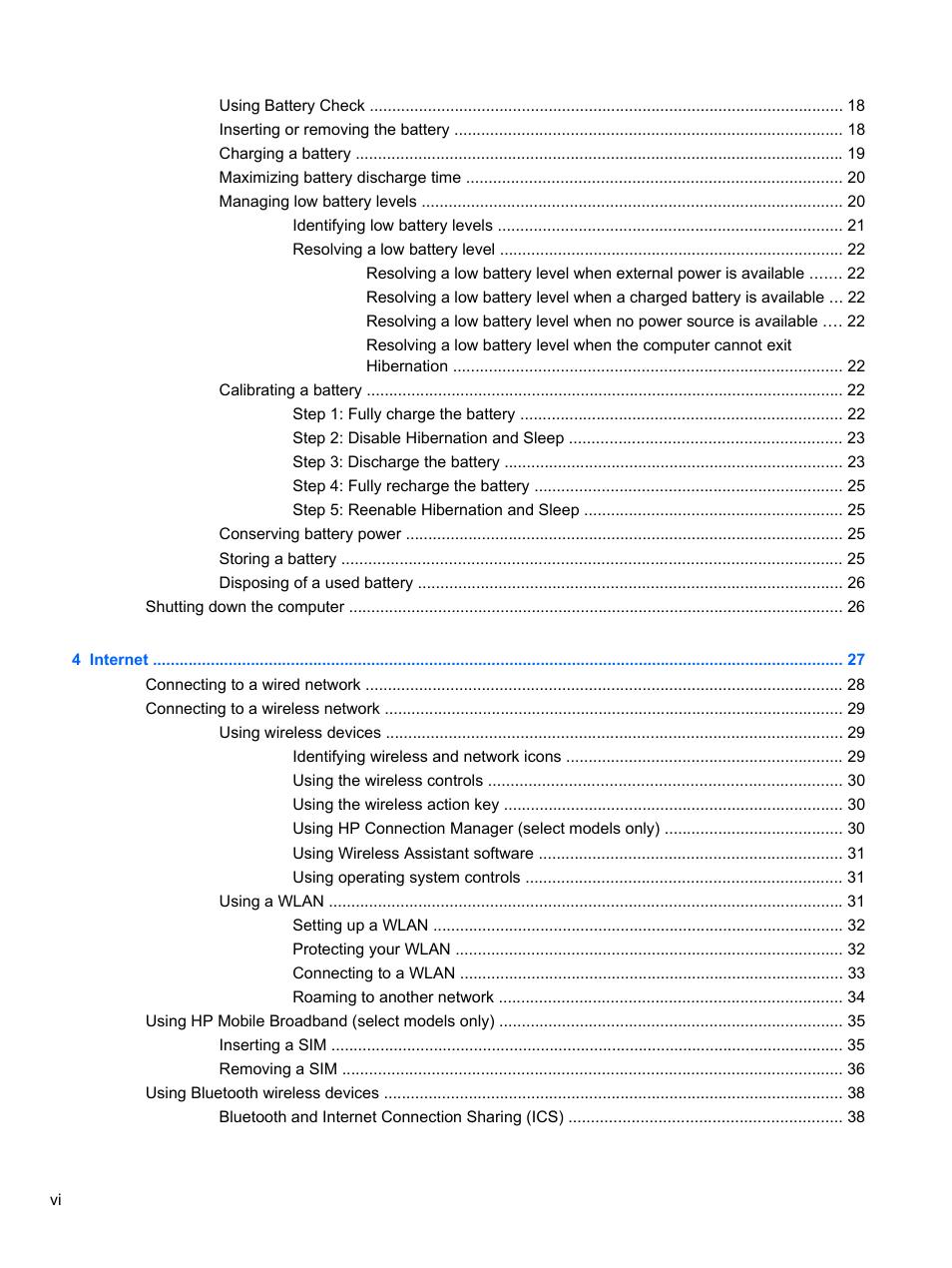 HP Mini 2102 User Manual | Page 6 / 88