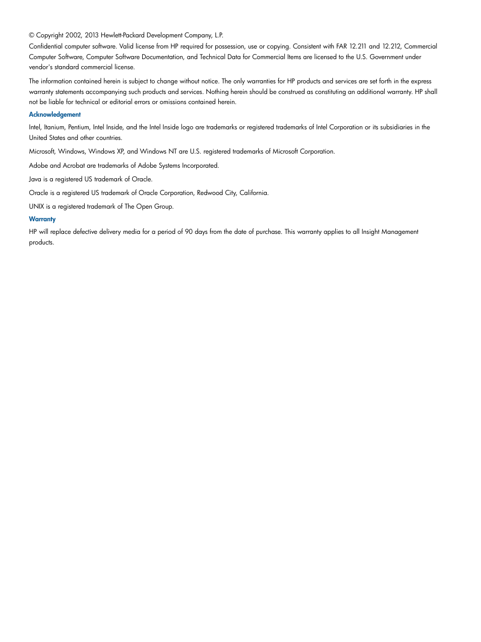 HP Insight Diagnostics Software User Manual | Page 2 / 43