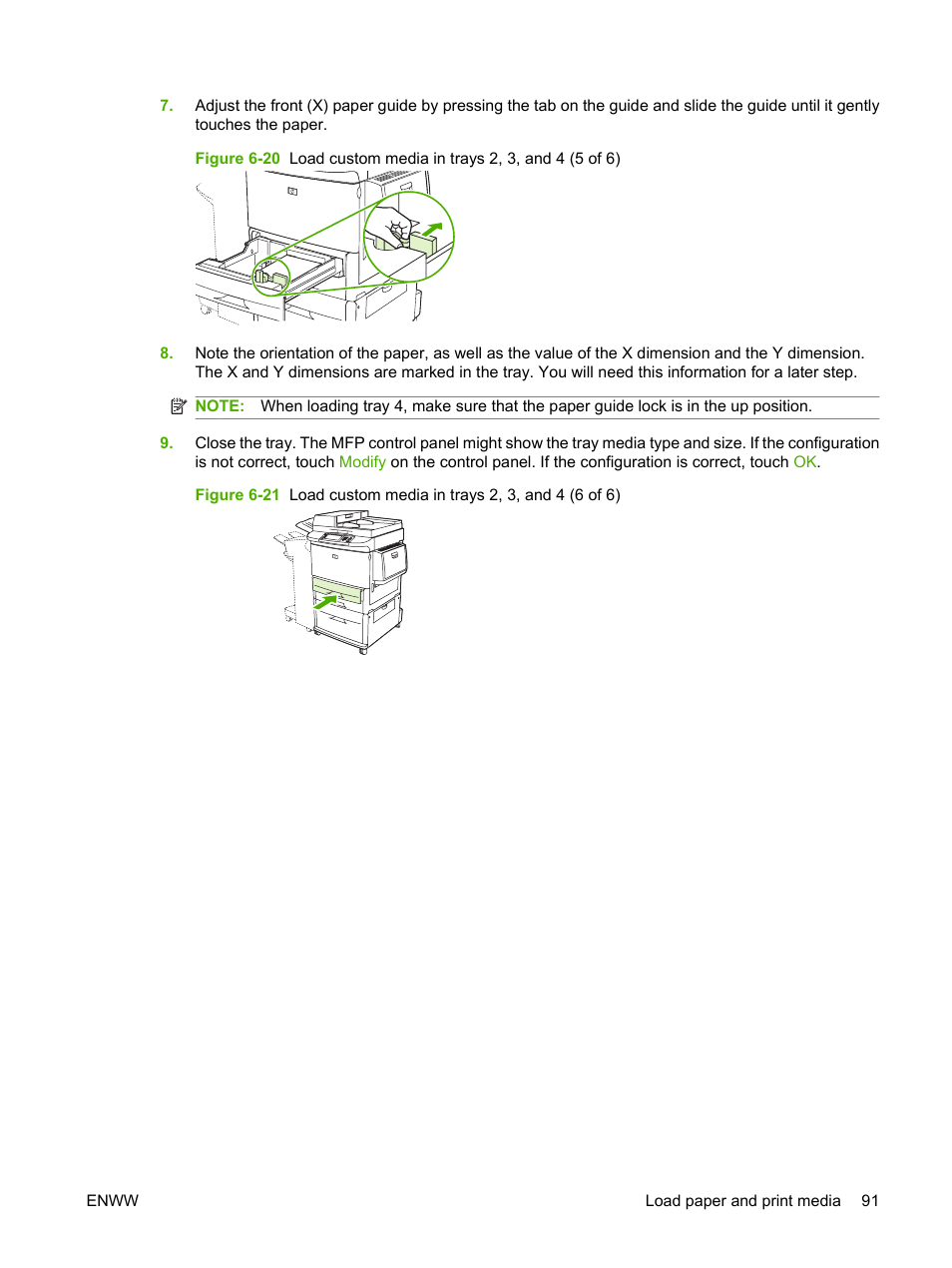 HP LaserJet M9040M9050 Multifunction Printer series User Manual | Page 105 / 288