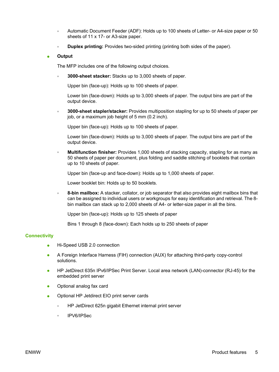 HP LaserJet M9040M9050 Multifunction Printer series User Manual | Page 19 / 288