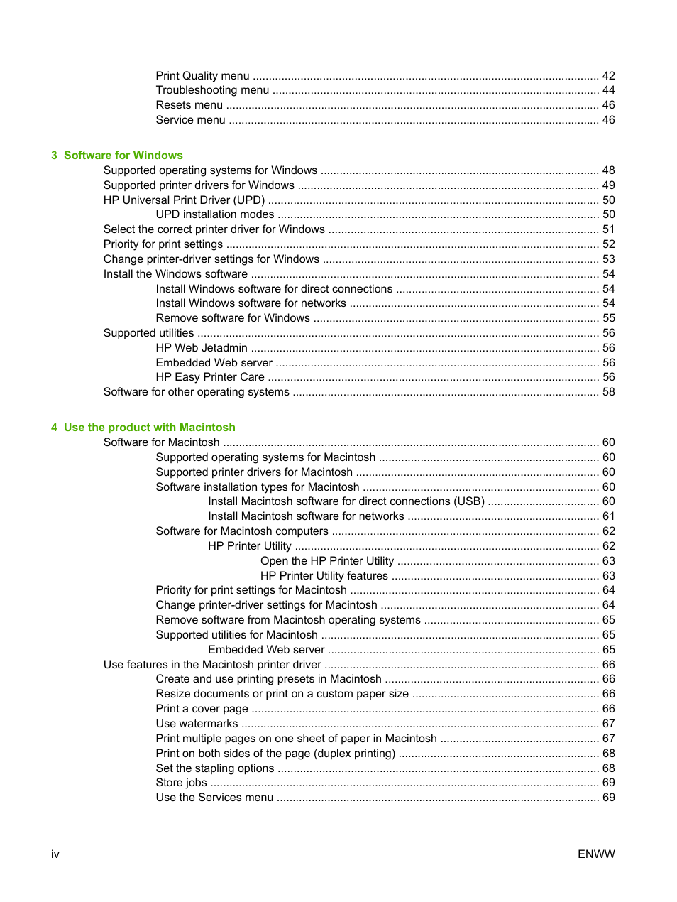 HP LaserJet M9040M9050 Multifunction Printer series User Manual | Page 6 / 288