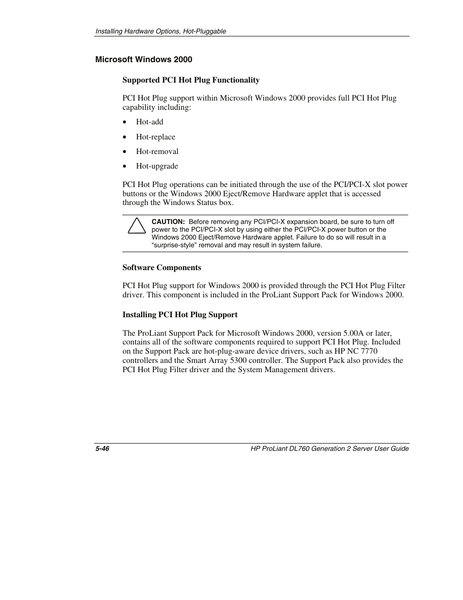 Microsoft windows 2000 | HP ProLiant DL760 G2 Server User Manual | Page 161 / 299