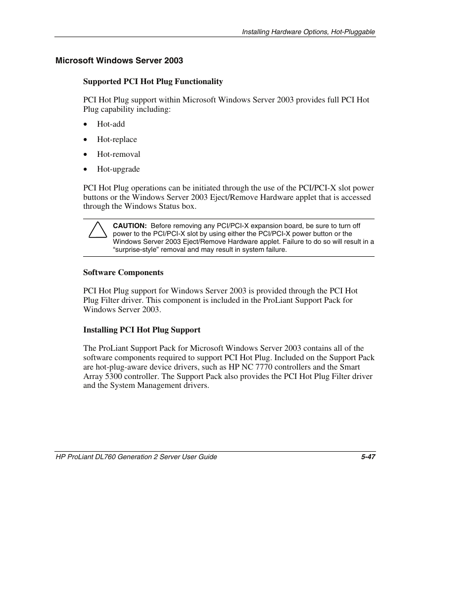 Microsoft windows server 2003 | HP ProLiant DL760 G2 Server User Manual | Page 162 / 299