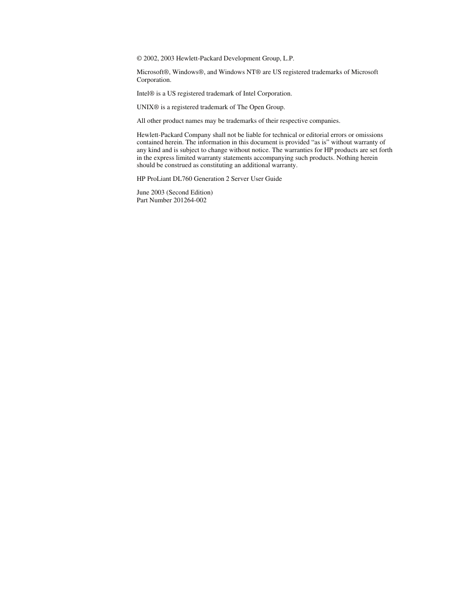 Notice | HP ProLiant DL760 G2 Server User Manual | Page 2 / 299