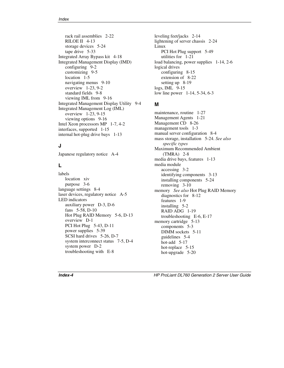 HP ProLiant DL760 G2 Server User Manual | Page 295 / 299