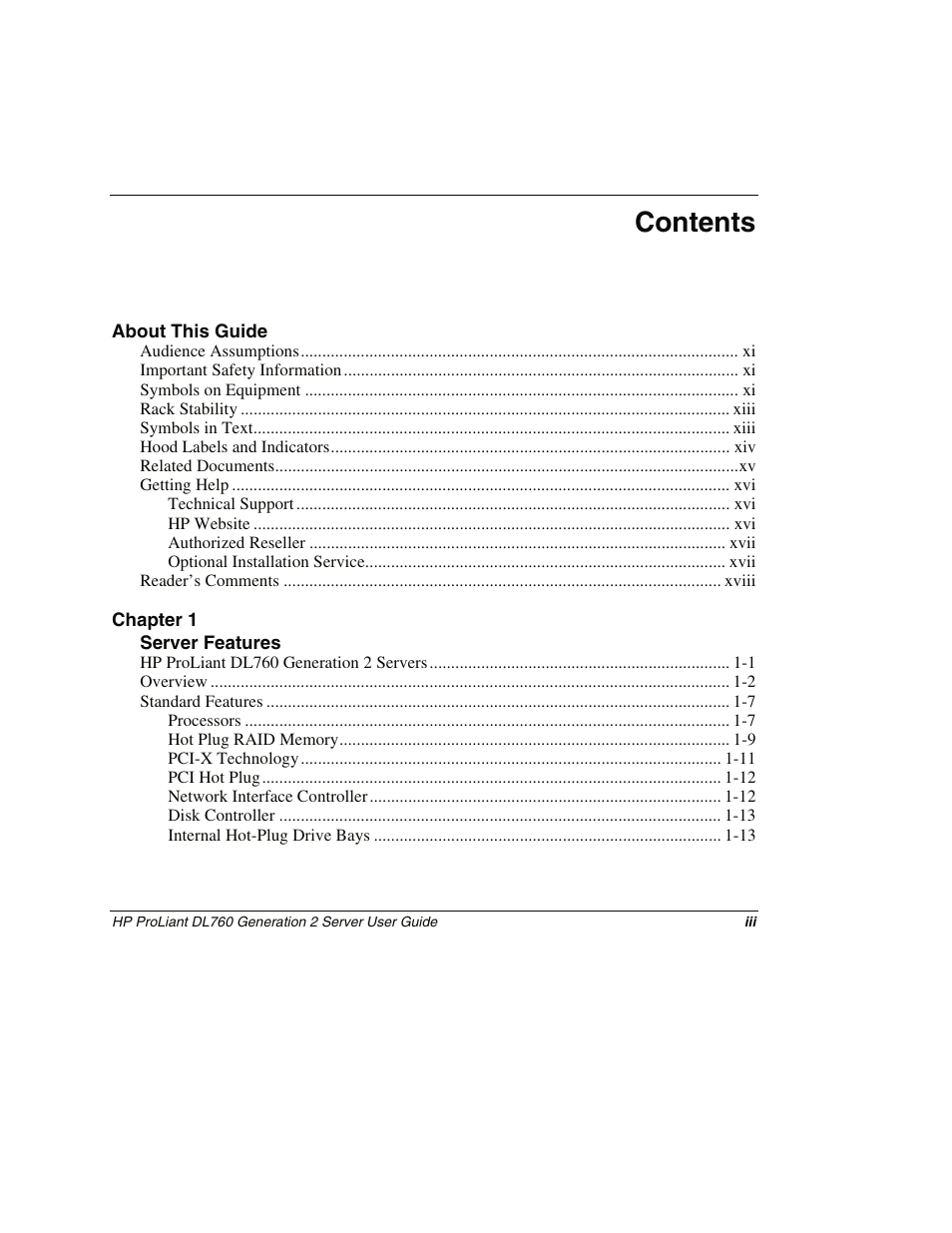 HP ProLiant DL760 G2 Server User Manual | Page 3 / 299