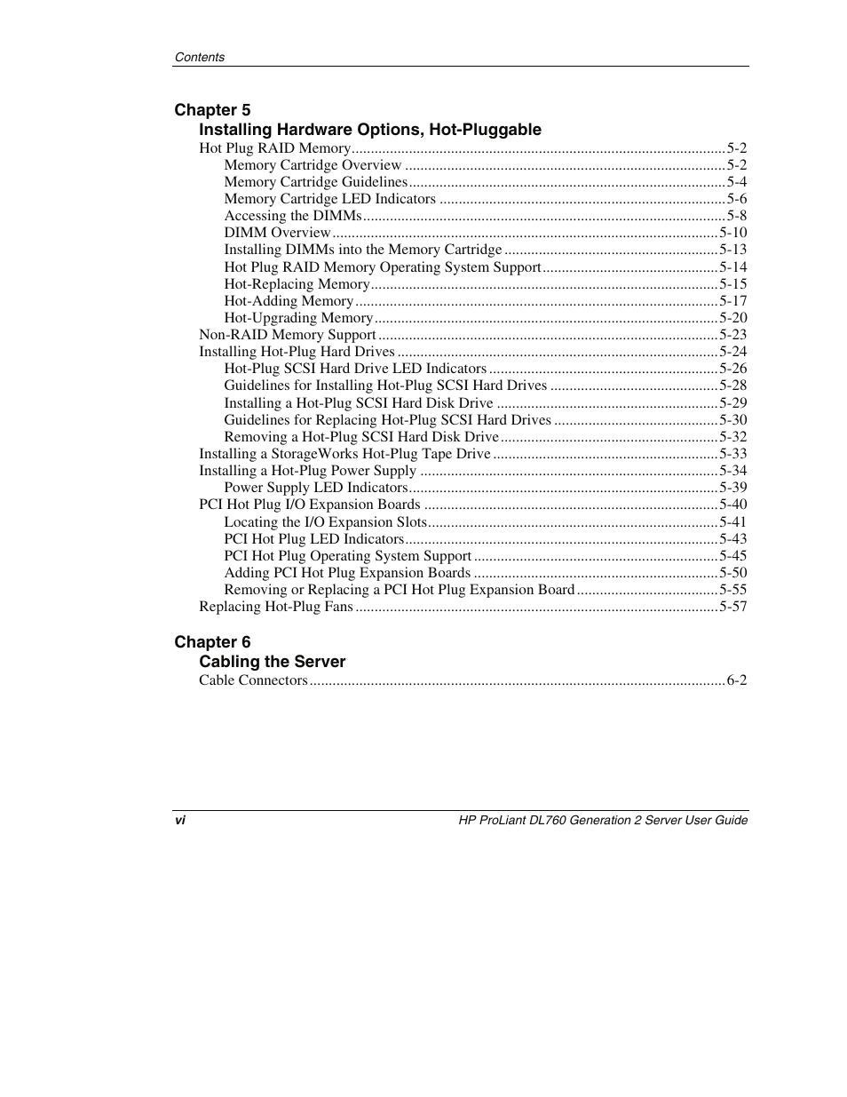 HP ProLiant DL760 G2 Server User Manual | Page 6 / 299