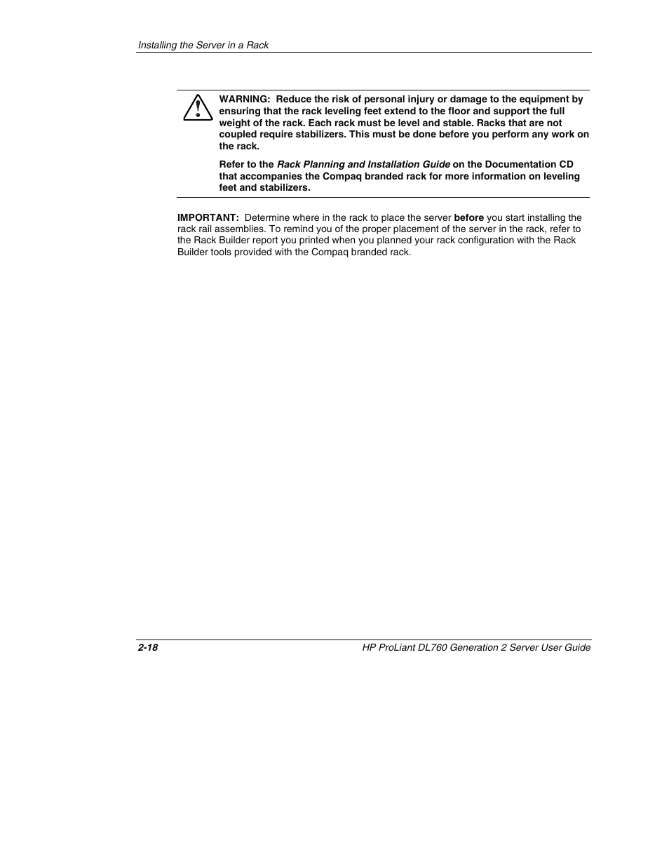 HP ProLiant DL760 G2 Server User Manual | Page 62 / 299