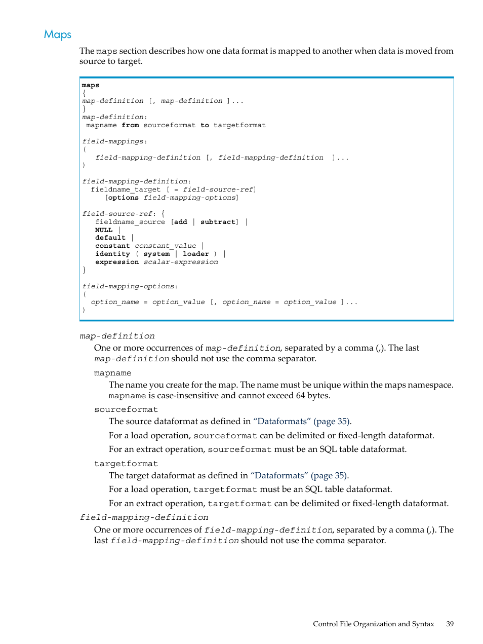 Maps | HP Neoview Release 2.4 Software User Manual | Page 39 / 124