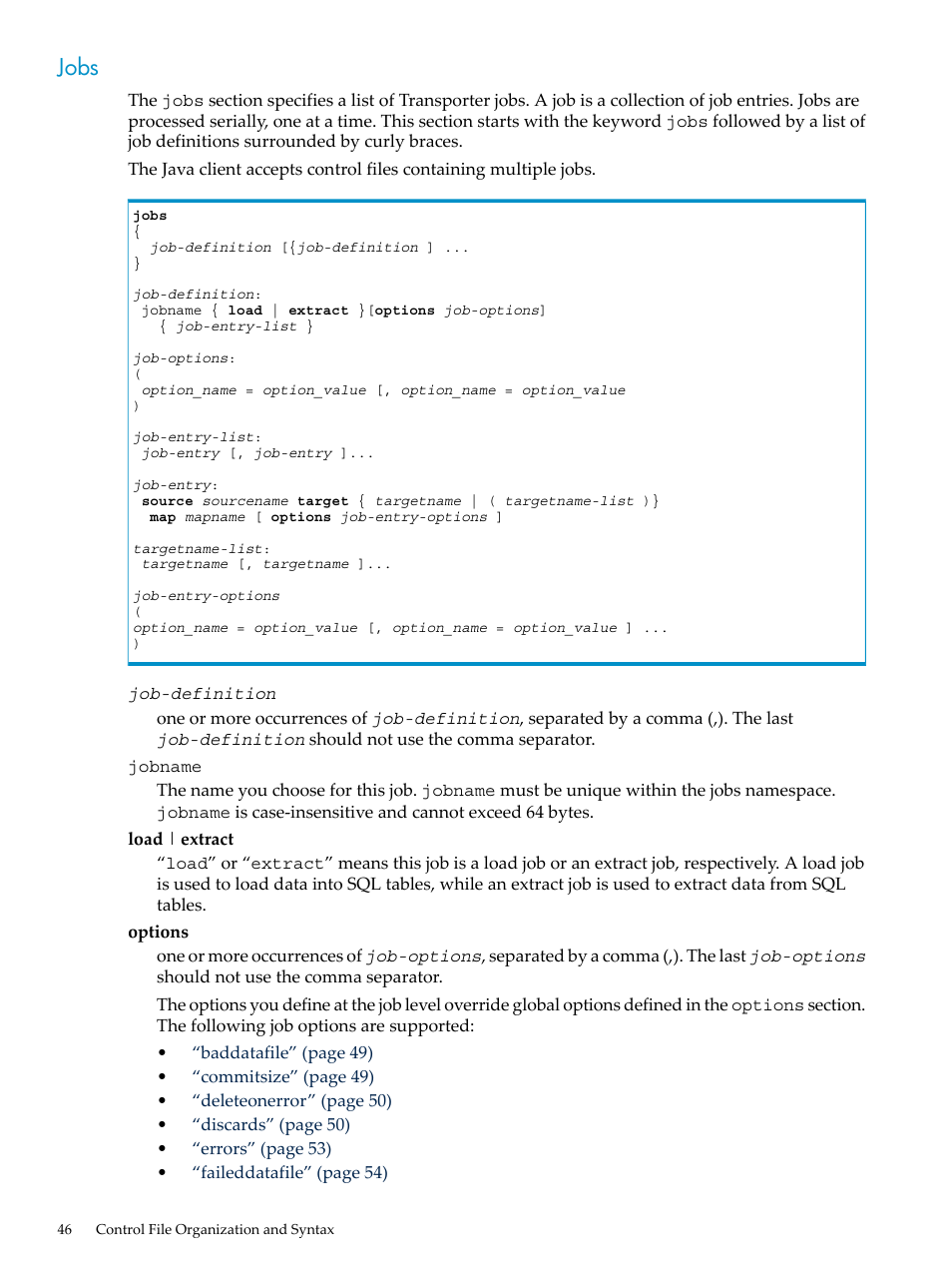 Jobs | HP Neoview Release 2.4 Software User Manual | Page 46 / 124