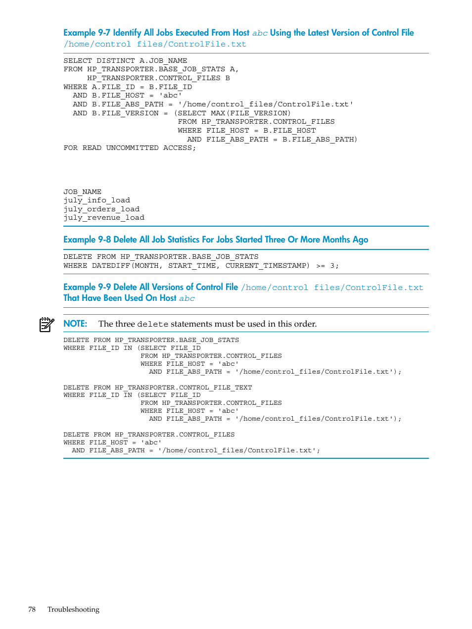 HP Neoview Release 2.4 Software User Manual | Page 78 / 124