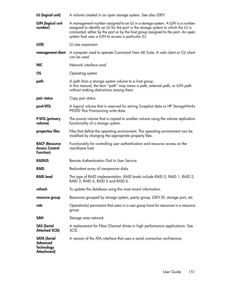 HP XP Racks User Manual | Page 151 / 158