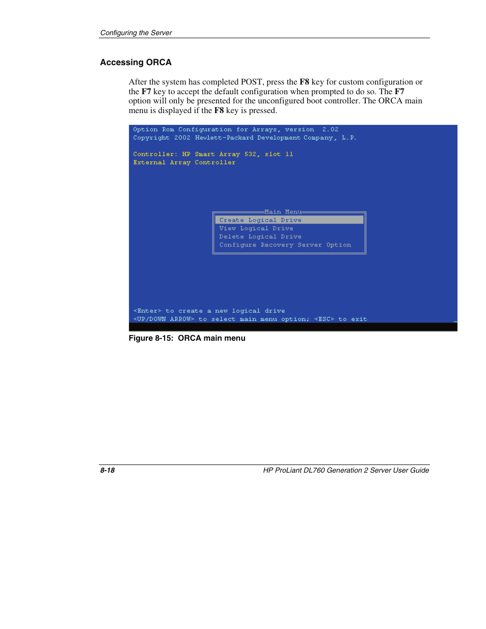 Accessing orca | HP ProLiant DL760 G2 Server User Manual | Page 211 / 299