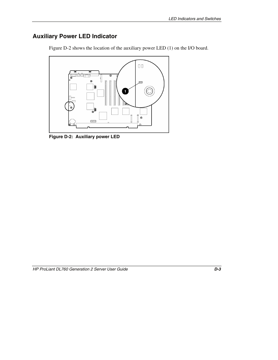 Auxiliary power led indicator | HP ProLiant DL760 G2 Server User Manual | Page 256 / 299
