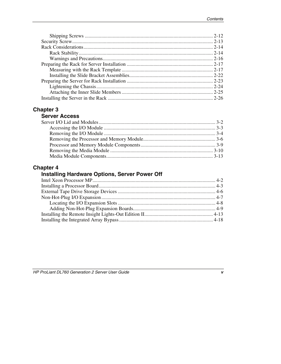 HP ProLiant DL760 G2 Server User Manual | Page 5 / 299