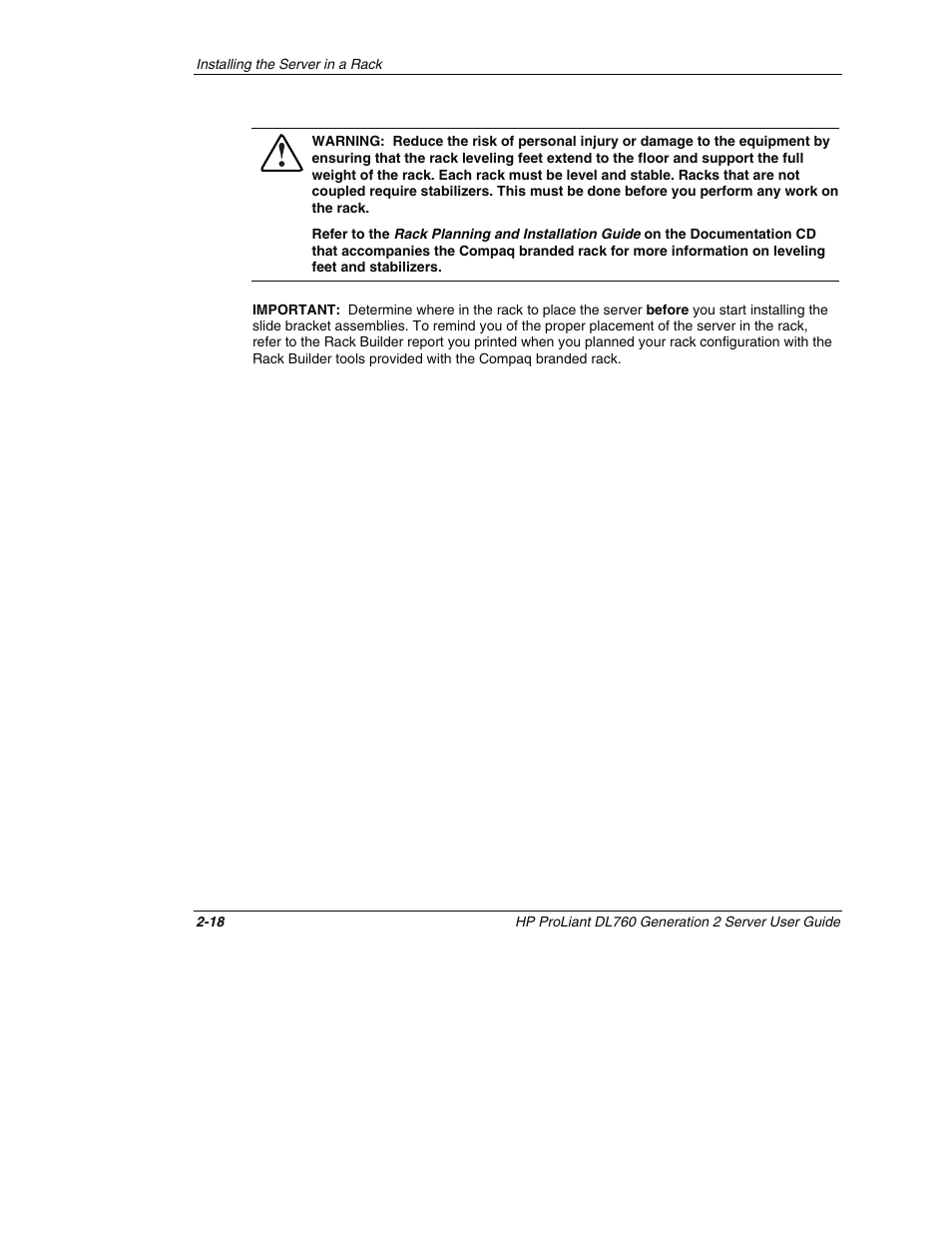 HP ProLiant DL760 G2 Server User Manual | Page 62 / 299