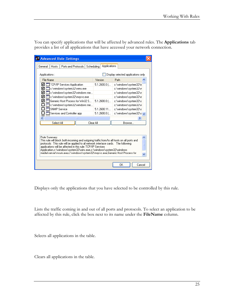 Applications tab | HP Compaq t5720 Thin Client User Manual | Page 35 / 76