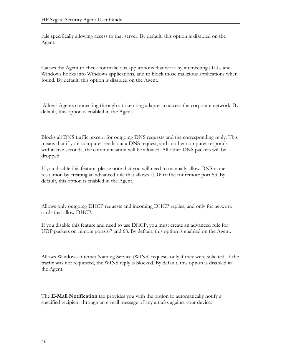 E-mail notification tab | HP Compaq t5720 Thin Client User Manual | Page 56 / 76