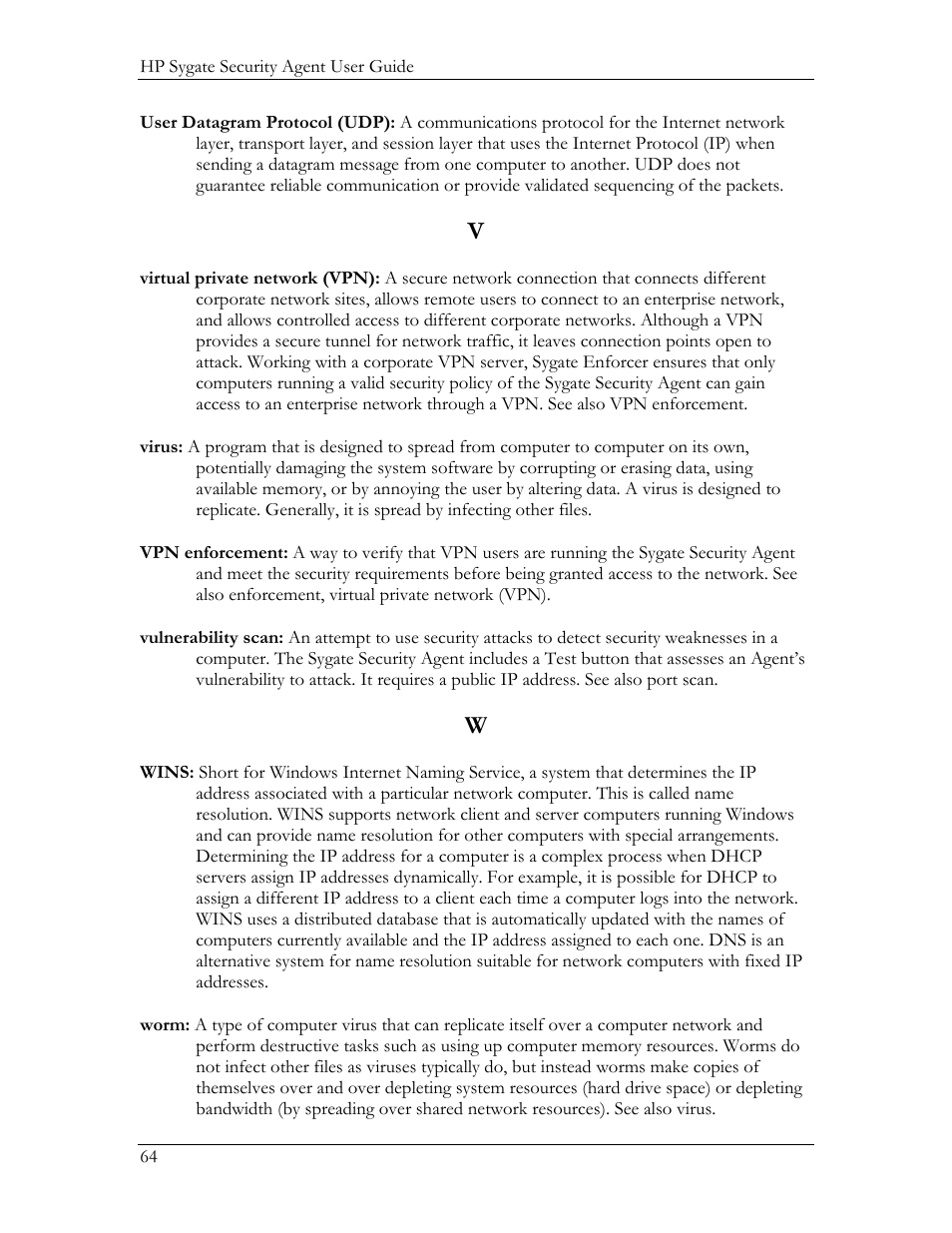 Glossary | HP Compaq t5720 Thin Client User Manual | Page 74 / 76