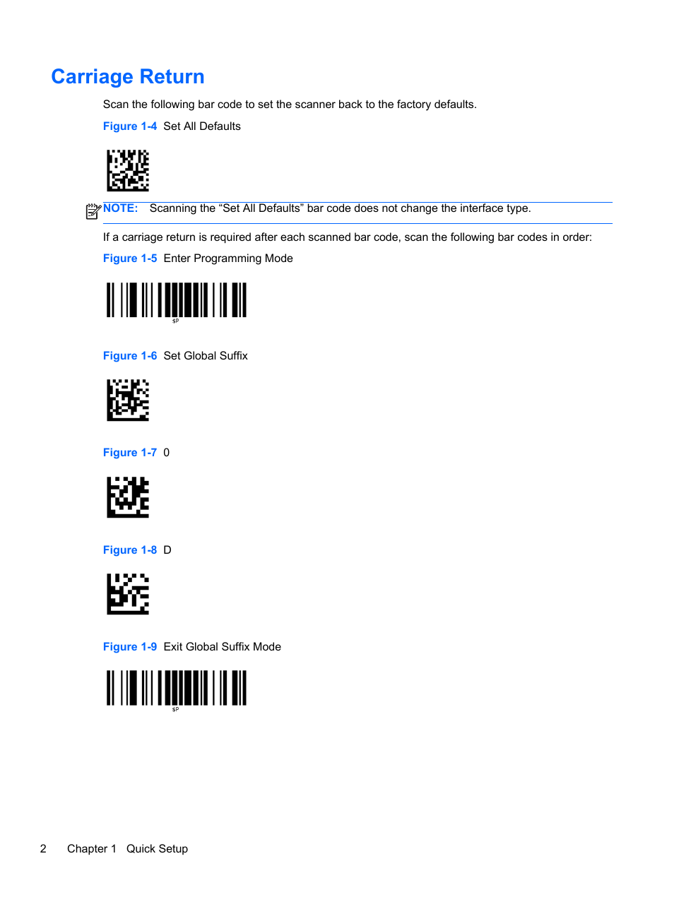 Carriage return | HP RP7 Retail System Model 7800 User Manual | Page 8 / 32