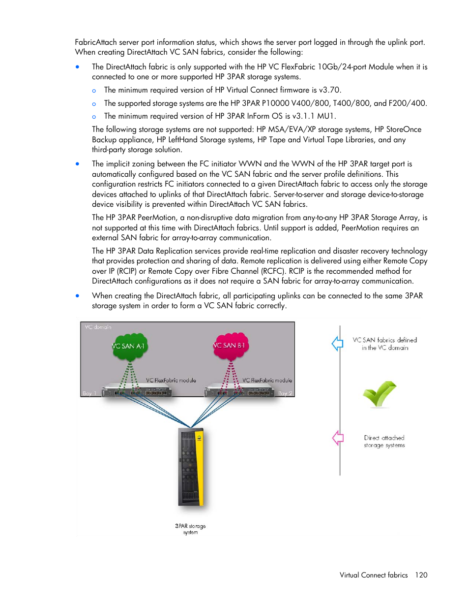 HP Virtual Connect 8Gb 24-port Fibre Channel Module for c-Class BladeSystem User Manual | Page 120 / 262