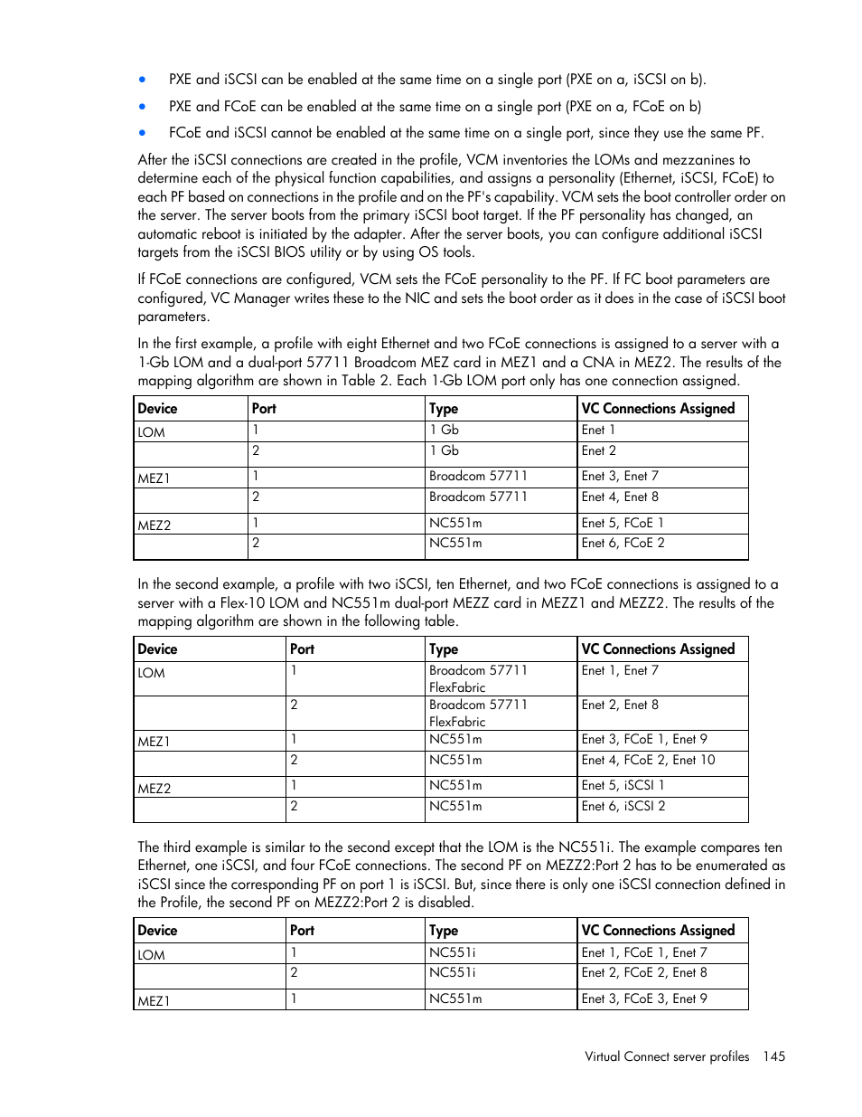 HP Virtual Connect 8Gb 24-port Fibre Channel Module for c-Class BladeSystem User Manual | Page 145 / 262