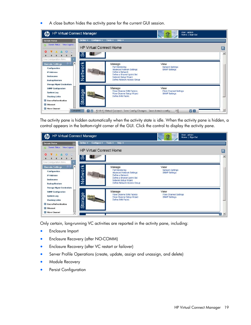 HP Virtual Connect 8Gb 24-port Fibre Channel Module for c-Class BladeSystem User Manual | Page 19 / 262