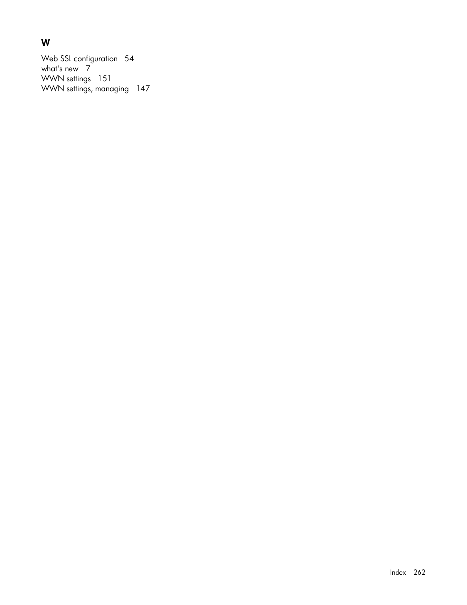 HP Virtual Connect 8Gb 24-port Fibre Channel Module for c-Class BladeSystem User Manual | Page 262 / 262