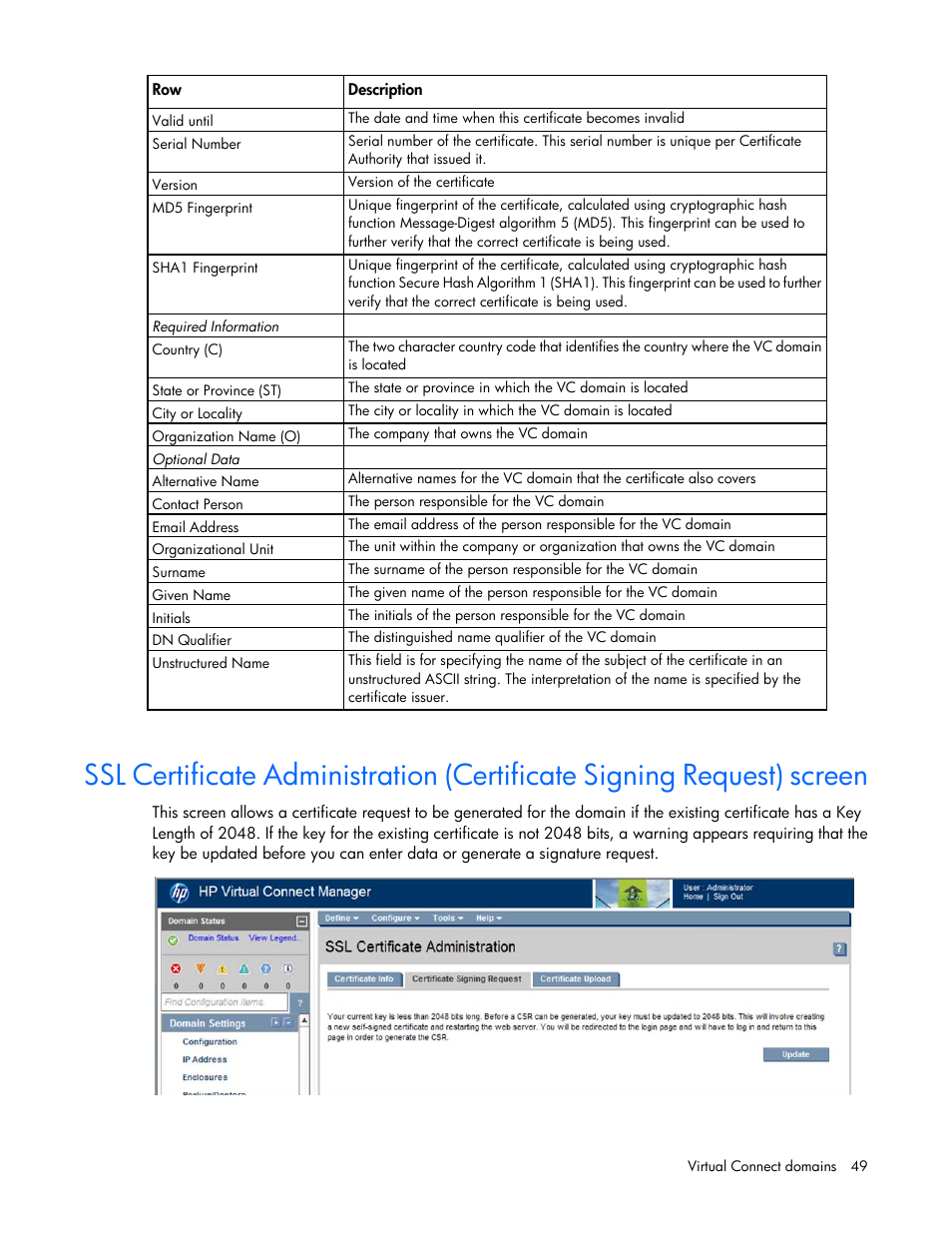 HP Virtual Connect 8Gb 24-port Fibre Channel Module for c-Class BladeSystem User Manual | Page 49 / 262