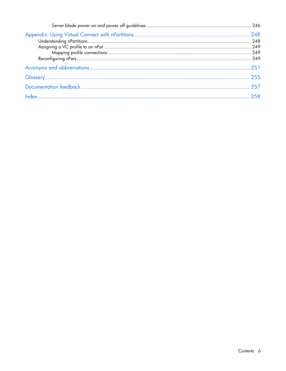 HP Virtual Connect 8Gb 24-port Fibre Channel Module for c-Class BladeSystem User Manual | Page 6 / 262