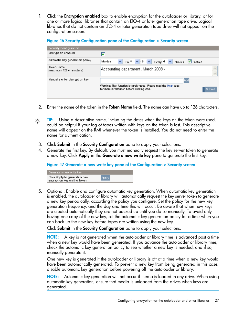 HP StoreEver MSL Tape Libraries User Manual | Page 27 / 51