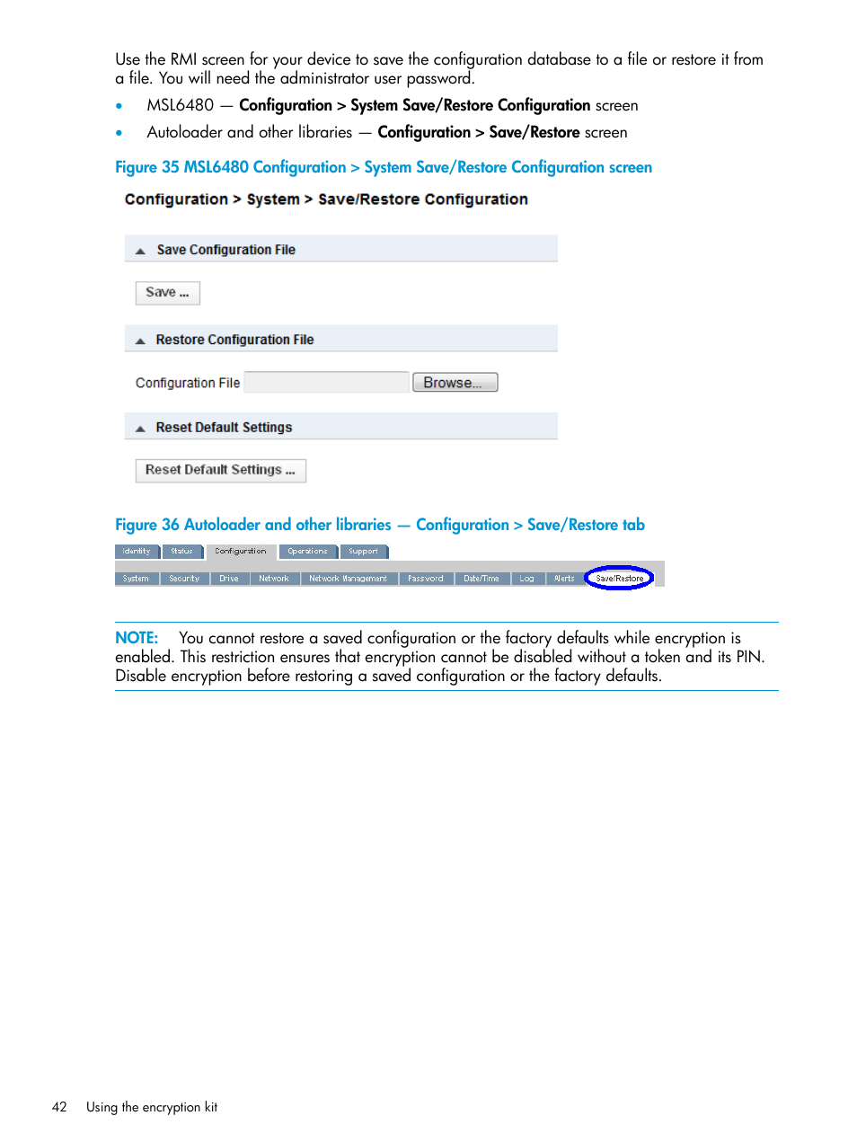 HP StoreEver MSL Tape Libraries User Manual | Page 42 / 51