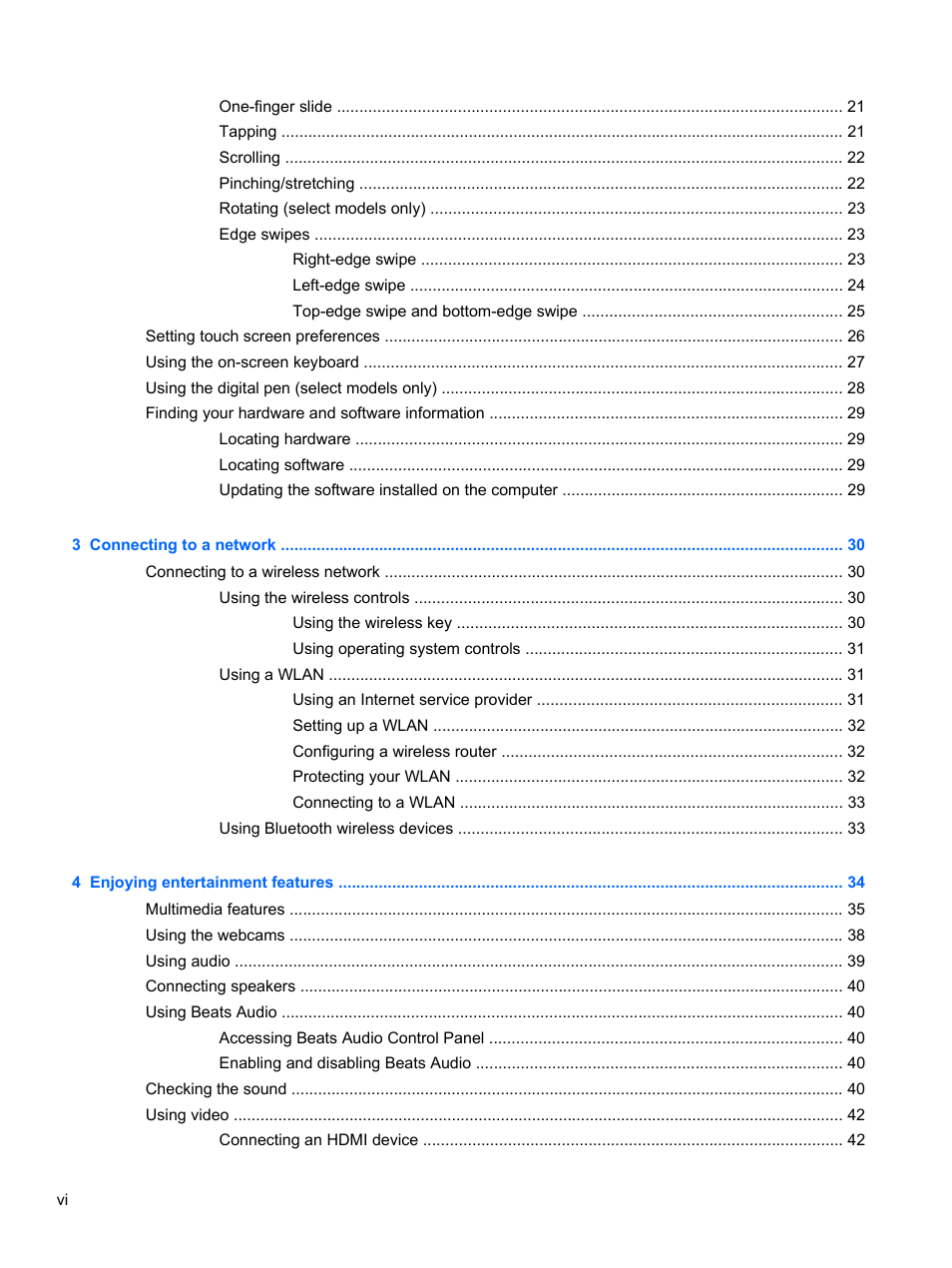 HP ENVY x2 CTO 11t-g000 User Manual | Page 6 / 93