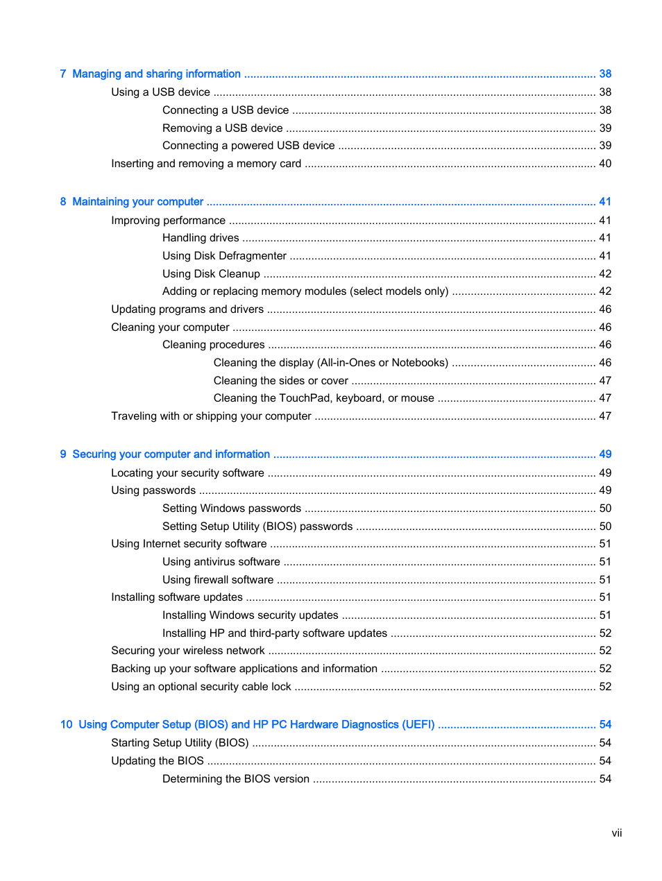 HP 245 G3 Notebook PC User Manual | Page 7 / 83