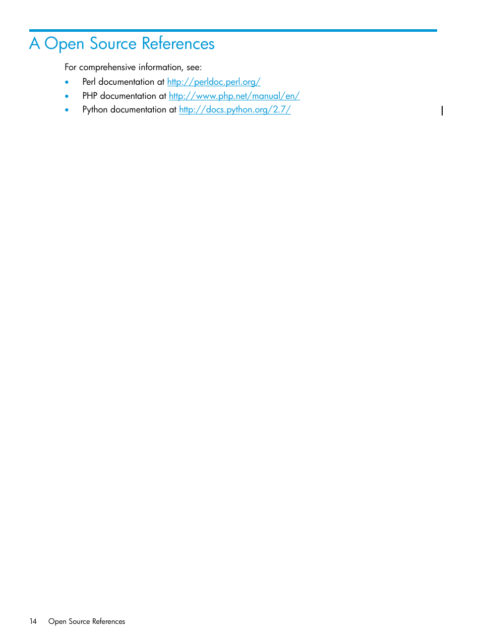 A open source references | HP Integrity NonStop J-Series User Manual | Page 14 / 17