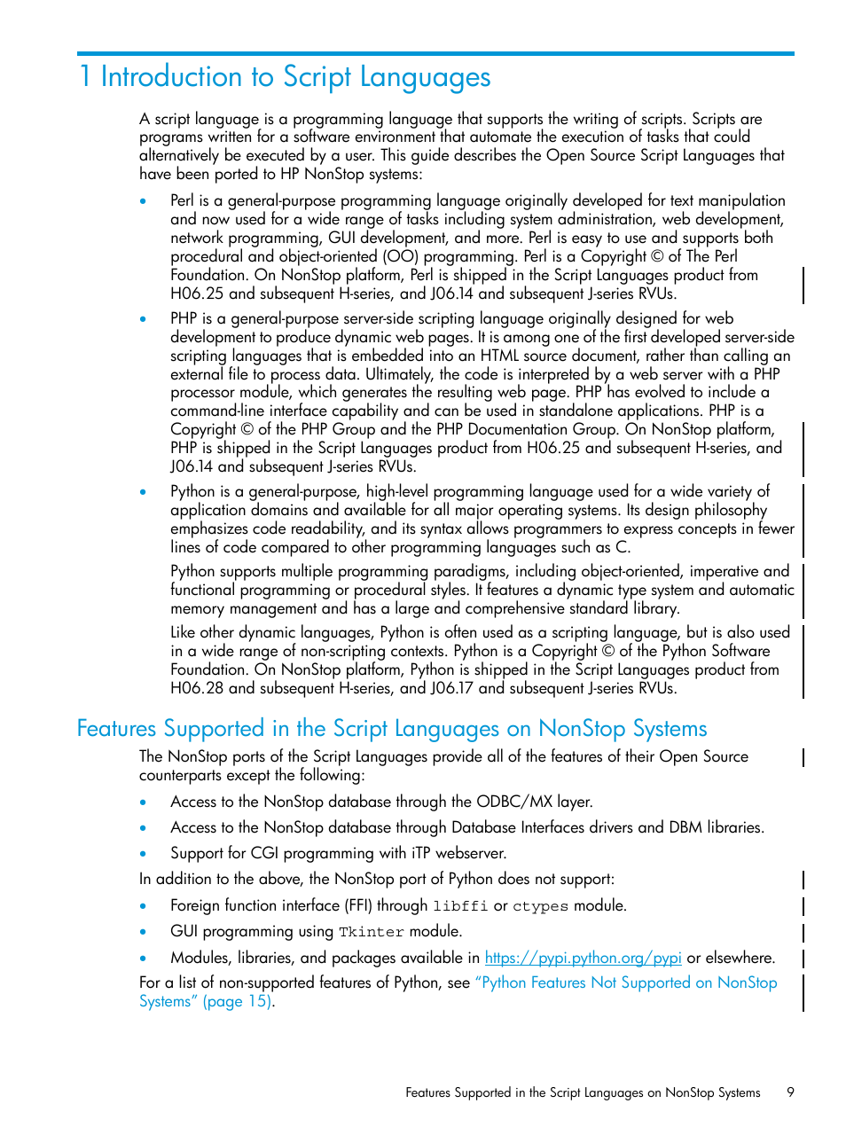 1 introduction to script languages | HP Integrity NonStop J-Series User Manual | Page 9 / 17