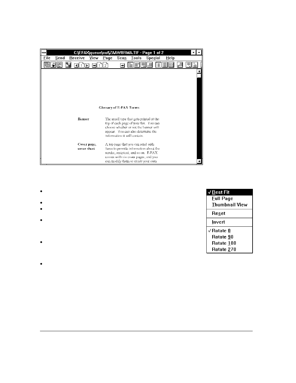 The view menu | HP Officejet Lx All-in-One User Manual | Page 104 / 223