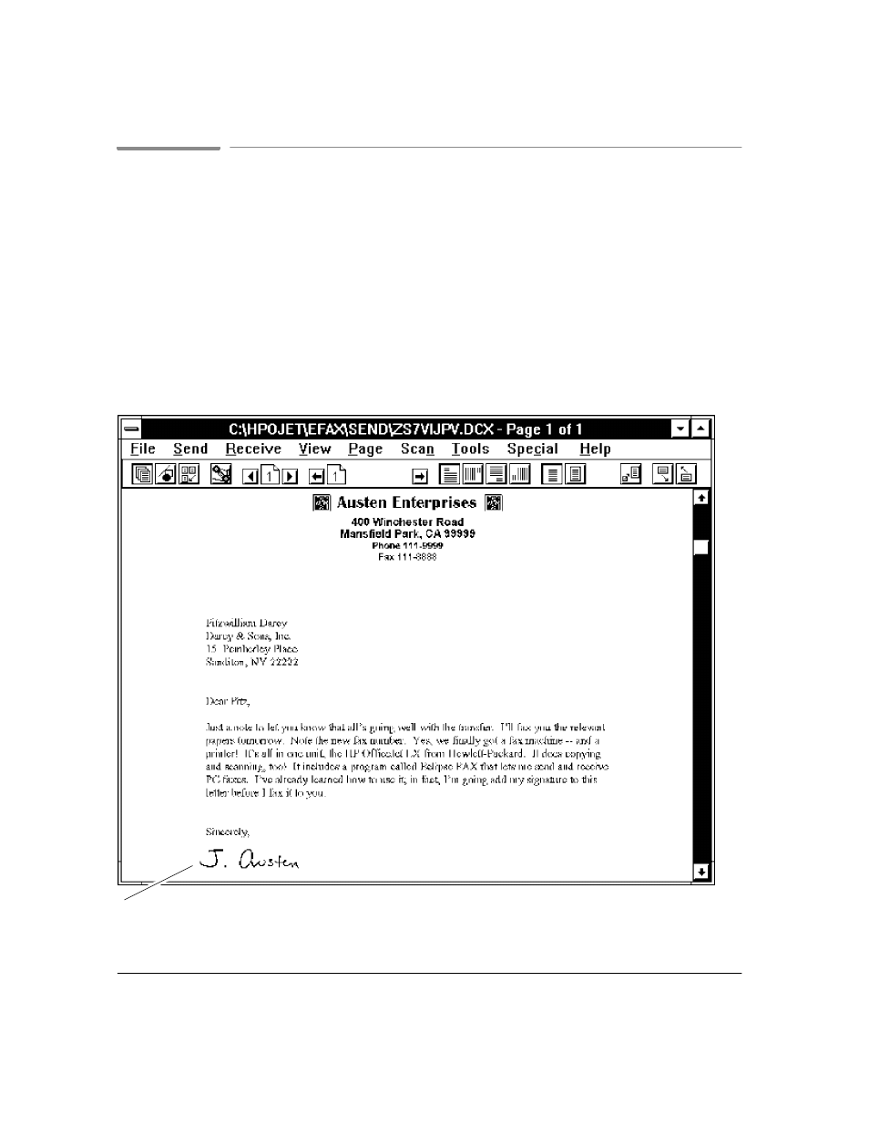 Adding an image to a fax | HP Officejet Lx All-in-One User Manual | Page 118 / 223