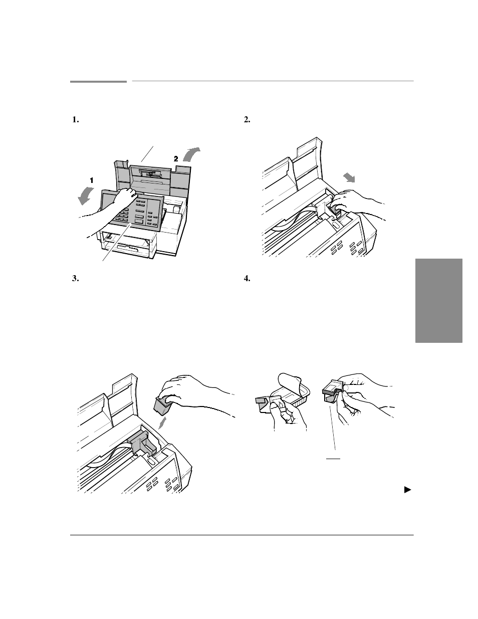 Changing the print cartridge | HP Officejet Lx All-in-One User Manual | Page 196 / 223