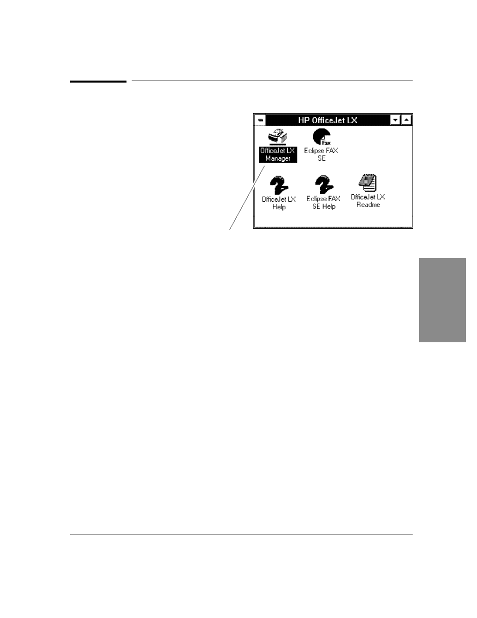 Running the hp officejet lx manager | HP Officejet Lx All-in-One User Manual | Page 28 / 223