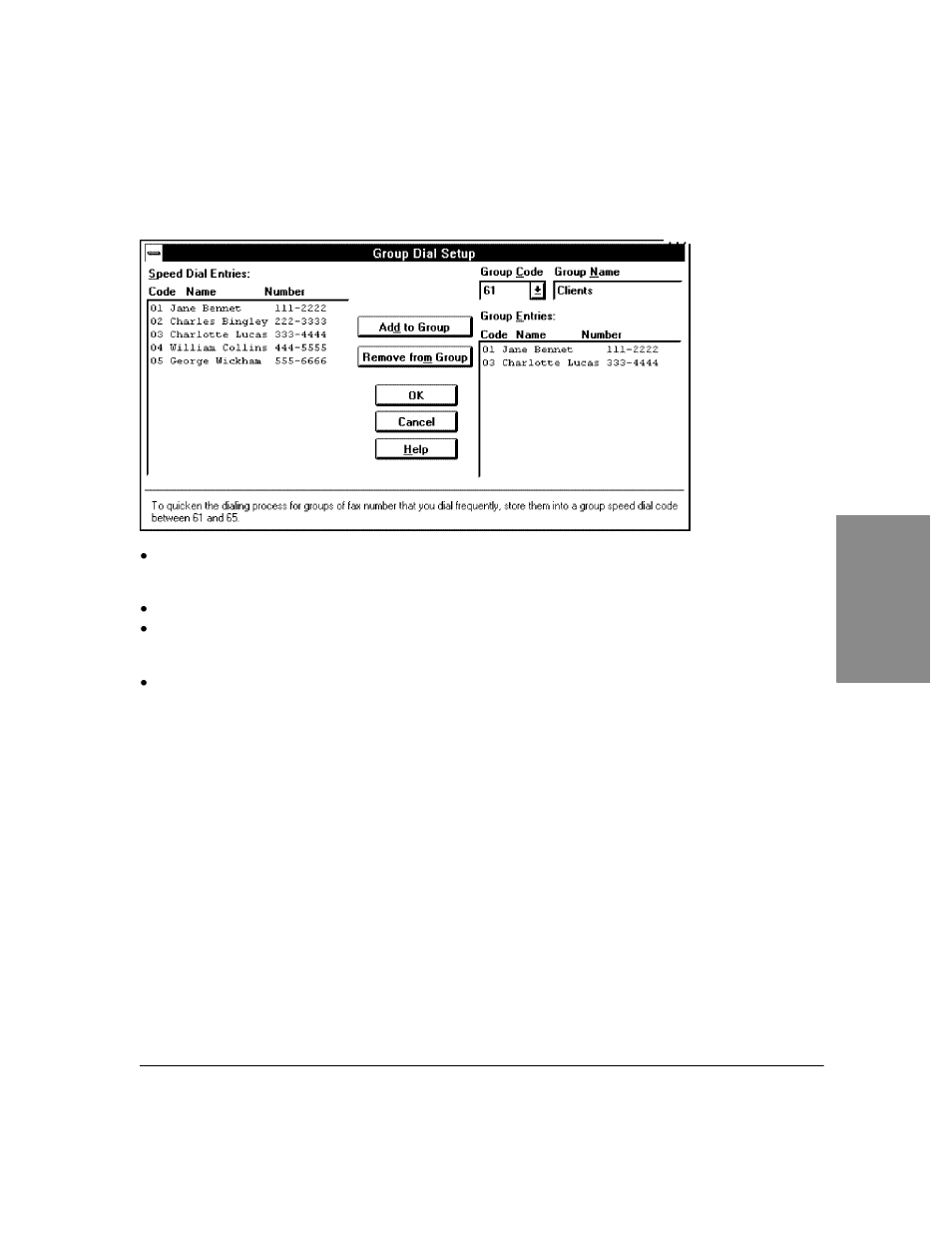 Setting up a speed dial group | HP Officejet Lx All-in-One User Manual | Page 38 / 223