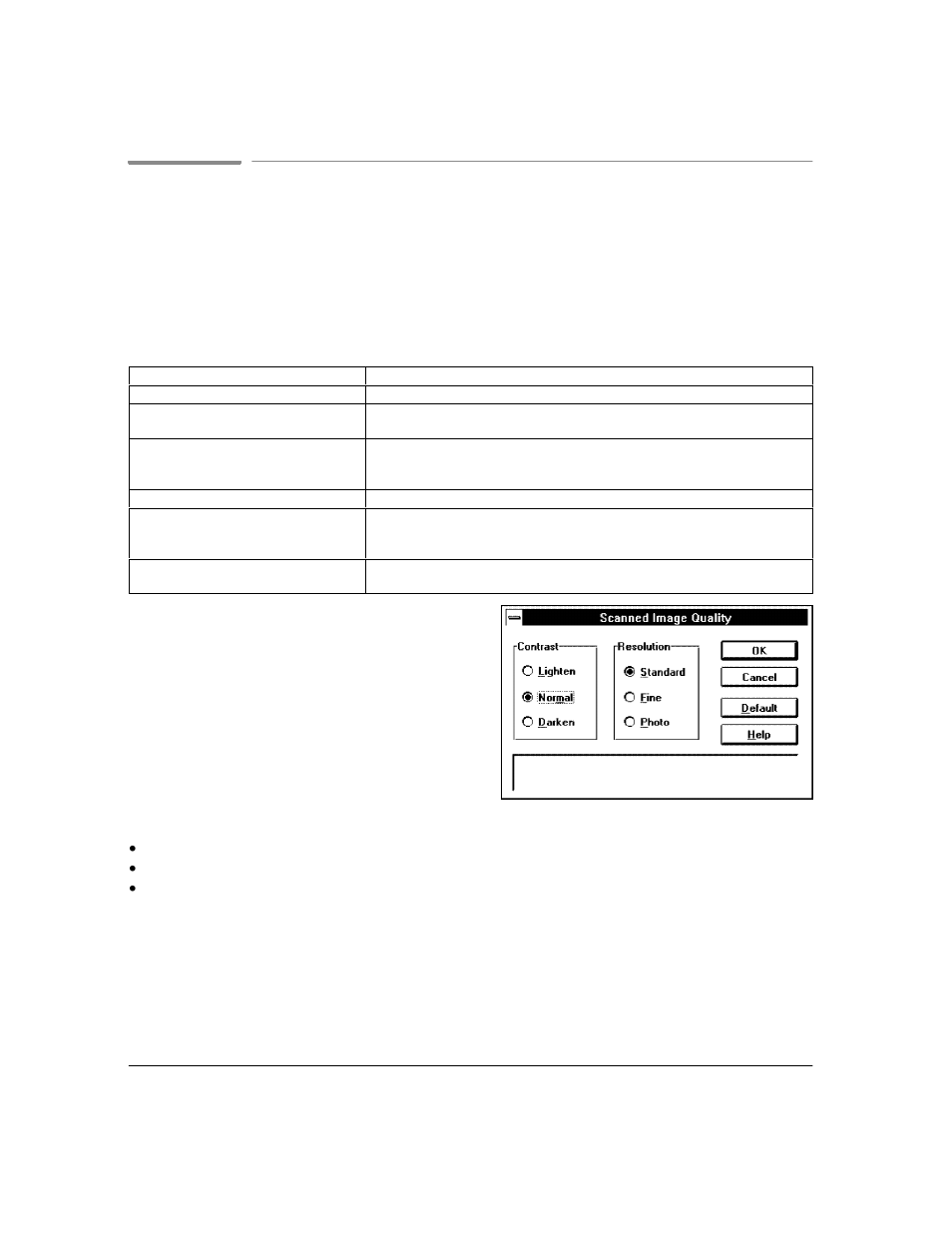 Changing scanned image quality, Adjusting the contrast | HP Officejet Lx All-in-One User Manual | Page 39 / 223