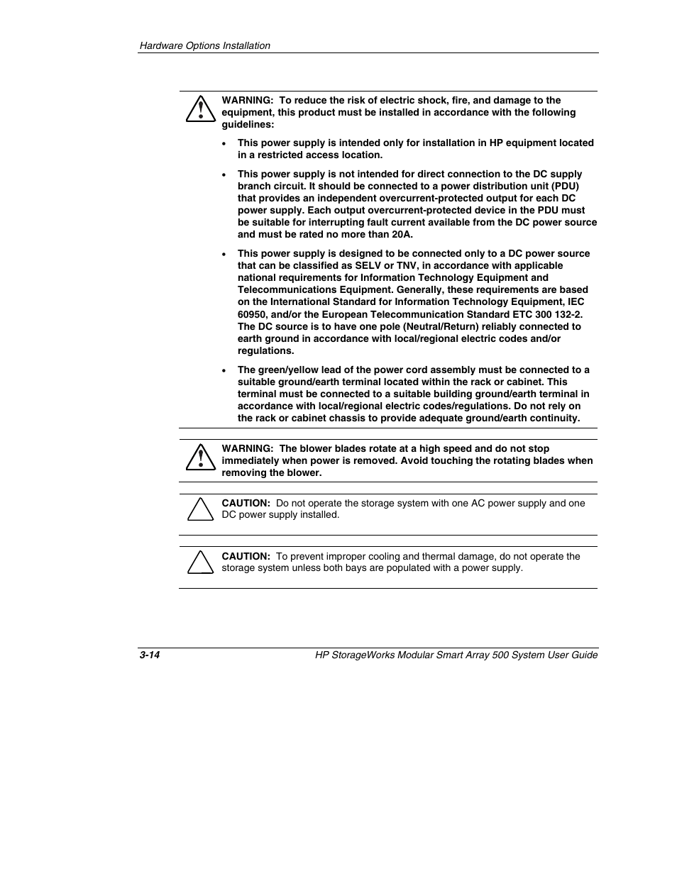 HP StorageWorks 500 Modular Smart Array User Manual | Page 58 / 157