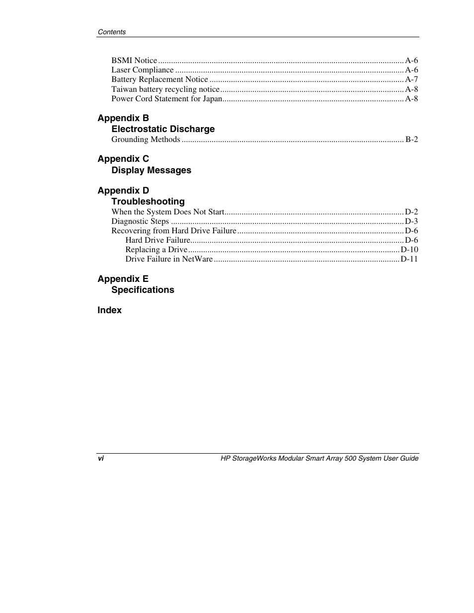 HP StorageWorks 500 Modular Smart Array User Manual | Page 6 / 157