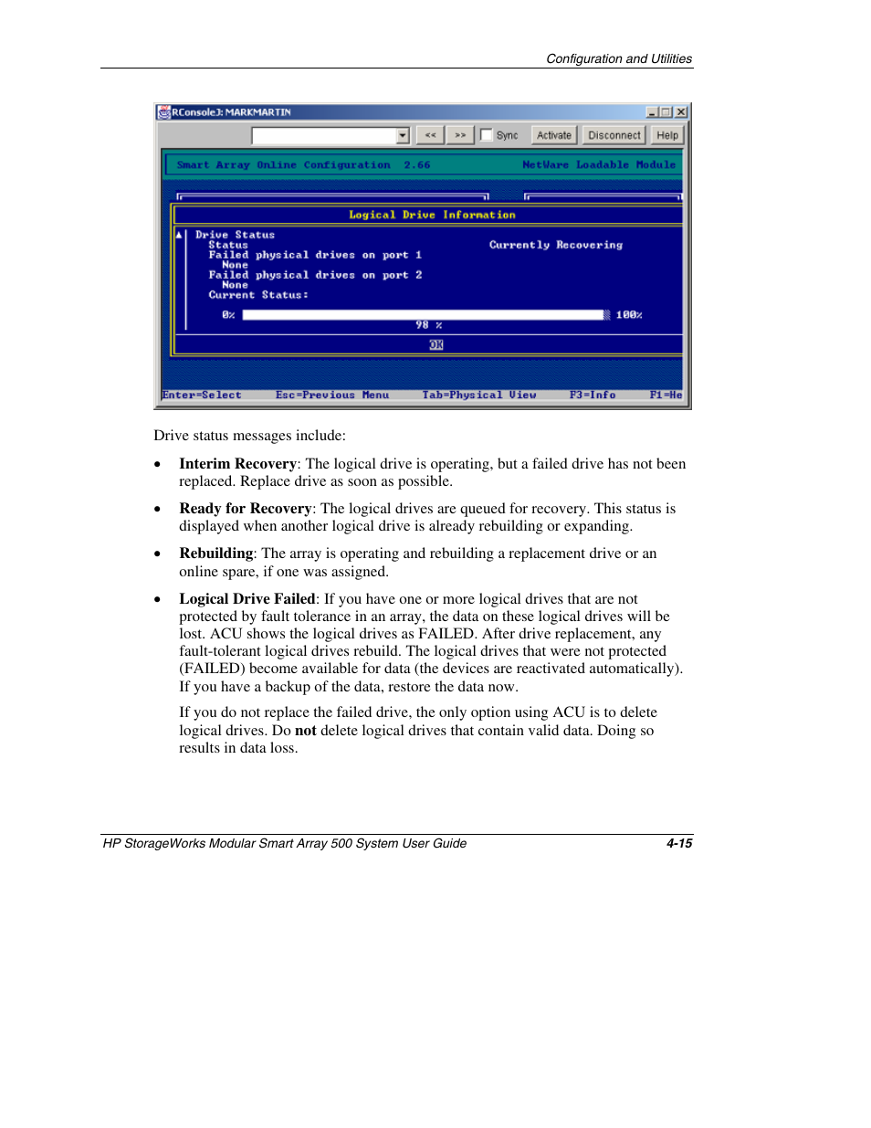 HP StorageWorks 500 Modular Smart Array User Manual | Page 78 / 157