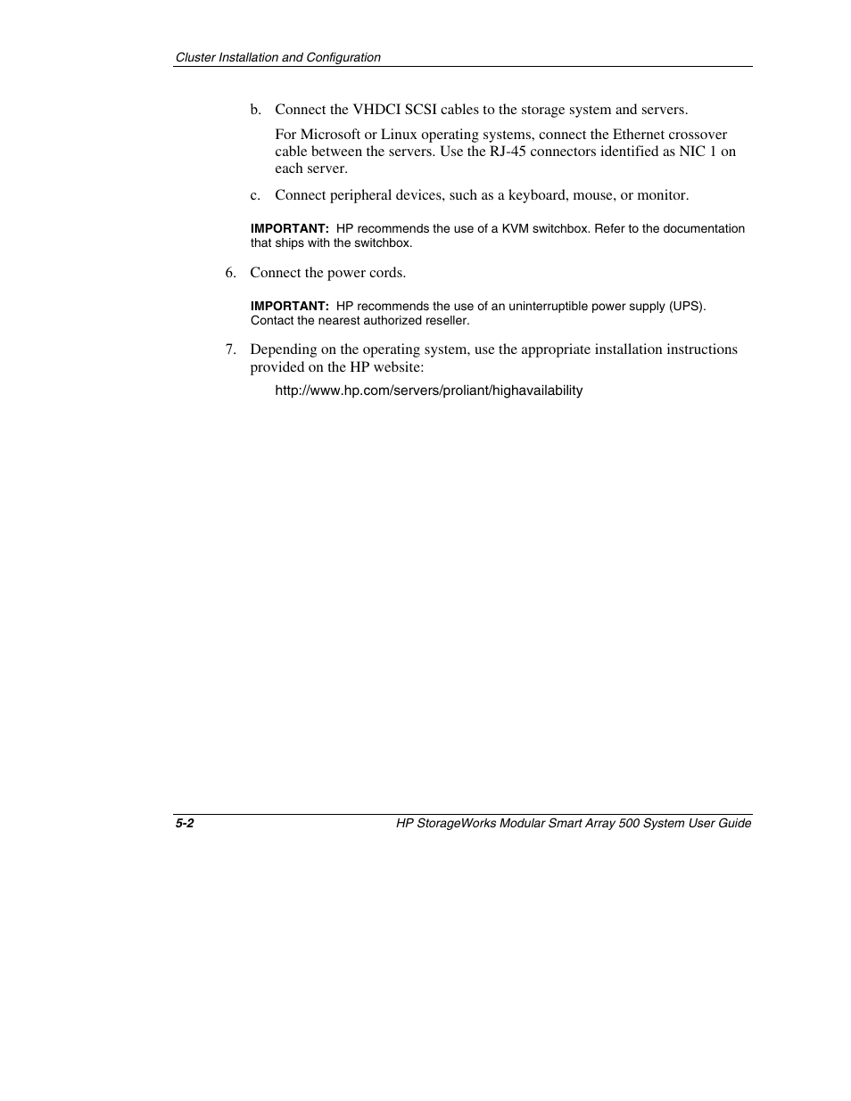 HP StorageWorks 500 Modular Smart Array User Manual | Page 82 / 157