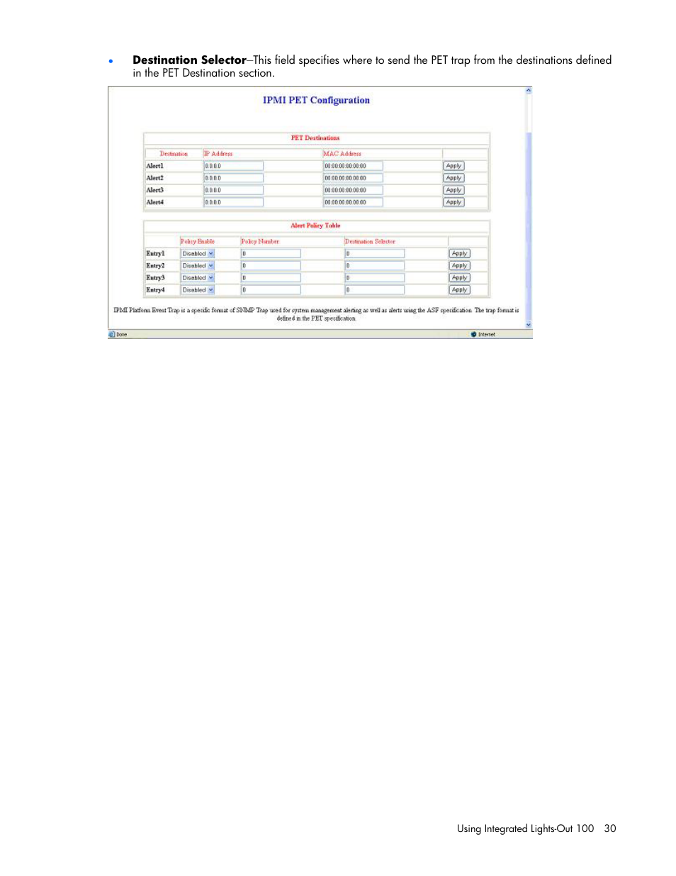 HP Lights-Out 100 Remote Management User Manual | Page 30 / 34