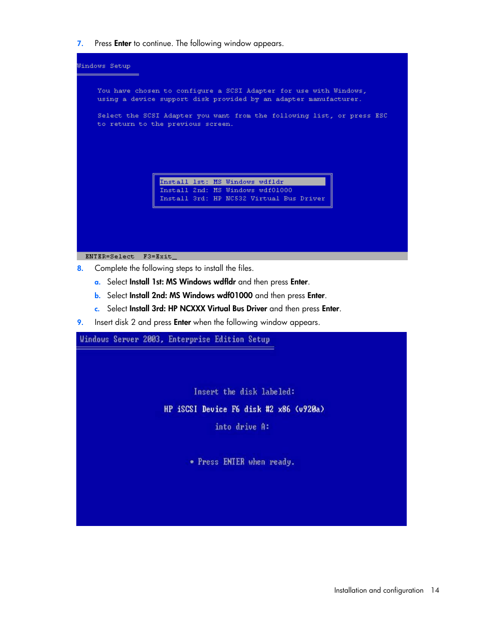 HP NC382i Integrated Dual Port PCI Express Gigabit Server Adapter User Manual | Page 14 / 25