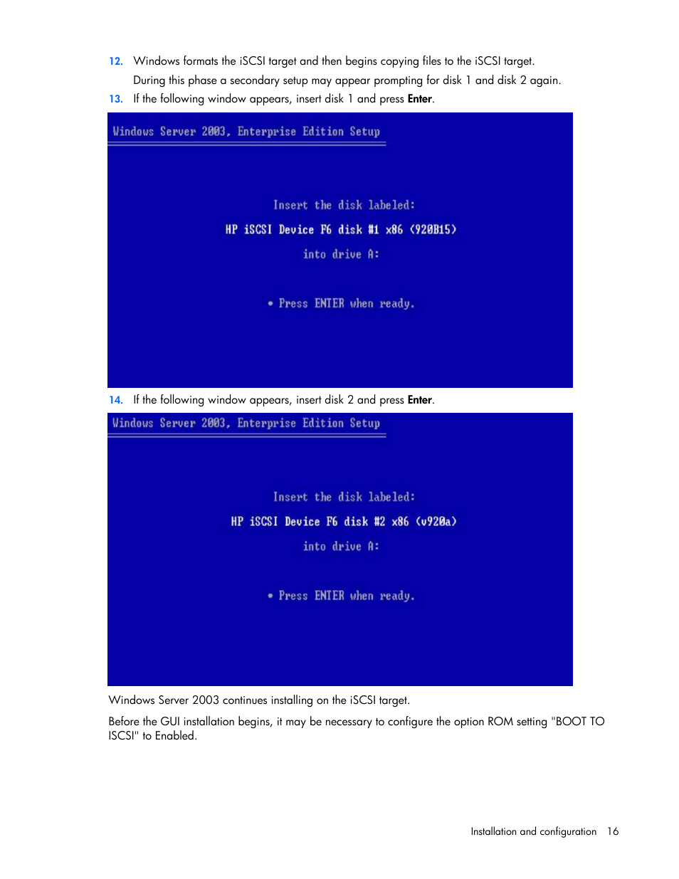 HP NC382i Integrated Dual Port PCI Express Gigabit Server Adapter User Manual | Page 16 / 25