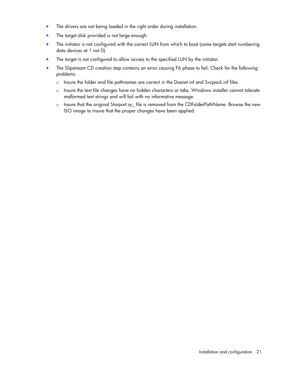 HP NC382i Integrated Dual Port PCI Express Gigabit Server Adapter User Manual | Page 21 / 25